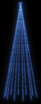 vidaXL - Kerstboom - met - grondpin - 732 - LED's - blauw - 500 - cm