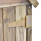vidaXL - Tuinschuur - met - deur - 69,5x32x178 - cm - geïmpregneerd - grenenhout