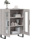 vidaXL - Dressoir - 69,5x34x90 - cm - bewerkt - hout - grijs - sonoma - eikenkleurig