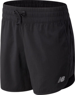 New Balance Core - Sportbroek Dames 5 Inch - Vochtafvoerend - Zwart