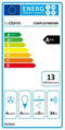CIARRA CDHFLAT60VNN Glazen kap - 60 cm - 700 m3/h - Volledig Zwart - Klasse A++