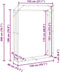 vidaXL - Haardhoutrek - met - regenhoes - 150x40x200 - cm - gegalvaniseerd - staal
