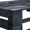 vidaXL - Tuinhoekbank - pallet - hout - zwart