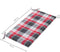 vidaXL - Tuinbankkussen - 100x50x3 - cm - oxford - stof - ruitpatroon - rood