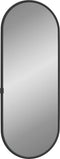 vidaXL - Wandspiegel - 40x15 - cm - ovaal - zwart