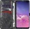 Hoesje Geschikt voor Samsung Galaxy S10 Plus Hoesje Met Pasjeshouder - Mandala Bookcase - Zwart