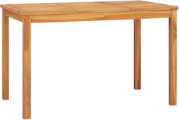 vidaXL - Tuintafel - 120x70x77 - cm - massief - teakhout