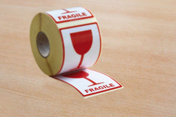 Raadhuis waarschuwingsetiket - 74x105mm - fragile - 500 stuks - RD-351166
