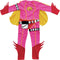 Mega Mindy - Verkleedpak 6-8 jaar met cape - Roze (maat 128)