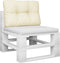 vidaXL - Palletkussen - 50x40x12 - cm - stof - blauw