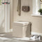 WOLTU opbergpoef - opbergkruk kubus - inklapbaar - linnen zitting - 37,5 x 37,5 x 38 cm - beige
