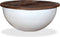 vidaXL - Salontafel - komvormig - massief - gerecycled - hout - wit