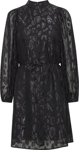 Fransa FRSPARKLE DR 1 - Dames Jurk A-lijn - Lange mouwen - Maat L