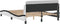vidaXL - Bedframe - met - hoofdbord - kunstleer - wit - en - zwart - 140x190 - cm