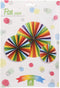Waaier Papier Multi Kleuren, Set van 3