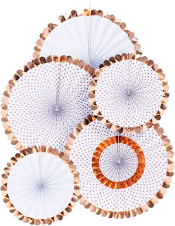 Waaier Rose Goud Set Van 5st.