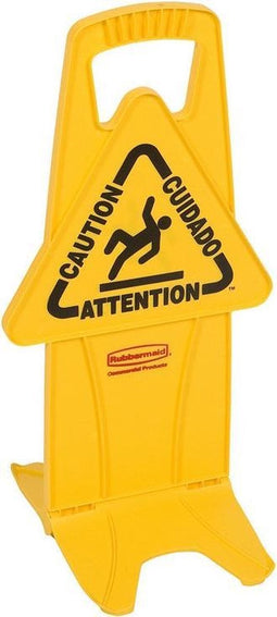 Waarschuwingsbord 'Pas op, gladde vloer', stabiel