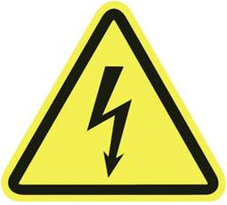 Waarschuwingsbord Waarschuwing voor elektrische spanning Kunststof HellermannTyton WS1-A-150-YE-150-YE 597-61200 100 st