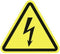 Waarschuwingsbord Waarschuwing voor elektrische spanning Kunststof HellermannTyton WS1-A-150-YE-150-YE 597-61200 100 st