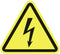 Waarschuwingsbord Waarschuwing voor elektrische spanning Kunststof HellermannTyton WS1-A-150-YE-150-YE 597-61200 100 st