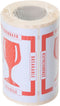 Waarschuwingsetiket IEZZY breekbaar 80mmx100m rood - 6 stuks