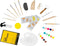 DIBYS BOETSEERSET BASIC VOOR KINDEREN WITTE KLEI + GEREEDSCHAP