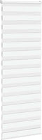 vidaXL - Zebra - rolgordijn - 90x200 - cm - stofbreedte - 85,9 - cm - polyester - wit