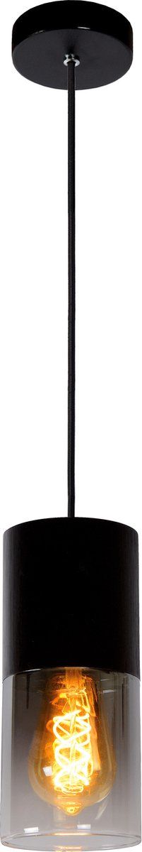 Lucide ZINO - Hanglamp - Ø 10 cm - 1xE27 - Dimbaar - Fumé