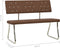 vidaXL - Bankje - 110 - cm - kunstleer - bruin