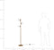 WADI - Staande lamp - Goud - Metaal