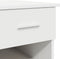 vidaXL - Bureau - met - Opslag - Wit - 90x49.5x75 - cm - Bewerkt - hout