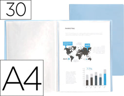 Liderpapel EC76, Project folder, A4, Blauw, 310 mm, 230 mm, 5 mm