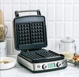 Wafelijzer Stainless Steel (incl. 2 sets wafelplaten)