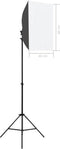 vidaXL - Fotostudioset - met - softboxlampen - en - achtergrond