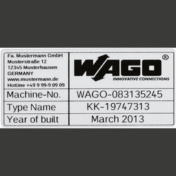 WAGO 210-804 Etiketten voor thermotransferprinter 500 stuk(s)