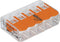 WAGO 221-615 221 Verbindingsklem Flexibel: 0.5-6 mm² Massief: 0.5-6 mm² Aantal polen: 5 6 stuk(s) Transparant, Oranje