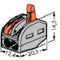 WAGO 222 Lasklem Flexibel: 0.08-4 mm² Massief: 0.08-2.5 mm² Aantal polen: 2 50 stuk(s) Grijs, Oranje