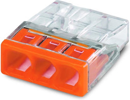 Wago 2273-203 Oranje, Transparant Kabel splitter/combiner (100 stuks)