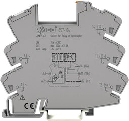 WAGO 857-104 Relaissocket (b x h x d) 6 x 81 x 94 mm 1 stuk(s)