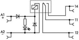 WAGO 857-304 Relaismodule Nominale spanning: 24 V/DC Schakelstroom (max.): 6 A 1x wisselcontact 1 stuk(s)