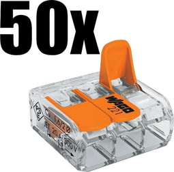 WAGO lasklem 50 stuks 3 polig