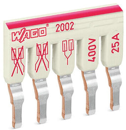 Wago Staggered jumper, 5-voudig, geïsoleerd, lichtgrijs