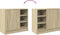 vidaXL - Wastafelkast - 63x29x55 - cm - bewerkt - hout - sonoma - eikenkleurig