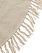 WAHAR - Laagpolig vloerkleed - Beige - 140 cm - Katoen