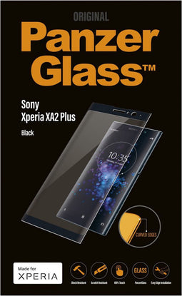 Panzerglass Sony Xperia XA2 Plus Edge to Edge screenprotector Zwart