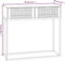 vidaXL - Wandtafel - 80x30x75 - cm - bewerkt - hout - en - ijzer - wit