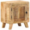 vidaXL - Nachtkastje - 40x32x46 - cm - massief - ruw - mangohout