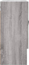 vidaXL - Wandkast - 60x31x70 - cm - bewerkt - hout - grijs - sonoma - eikenkleurig