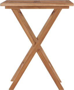 vidaXL - Tuintafel - inklapbaar - 60x60x75 - cm - massief - teakhout