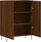 vidaXL - Dressoir - 69,5x34x90 - cm - bewerkt - hout - bruin - eikenkleur
